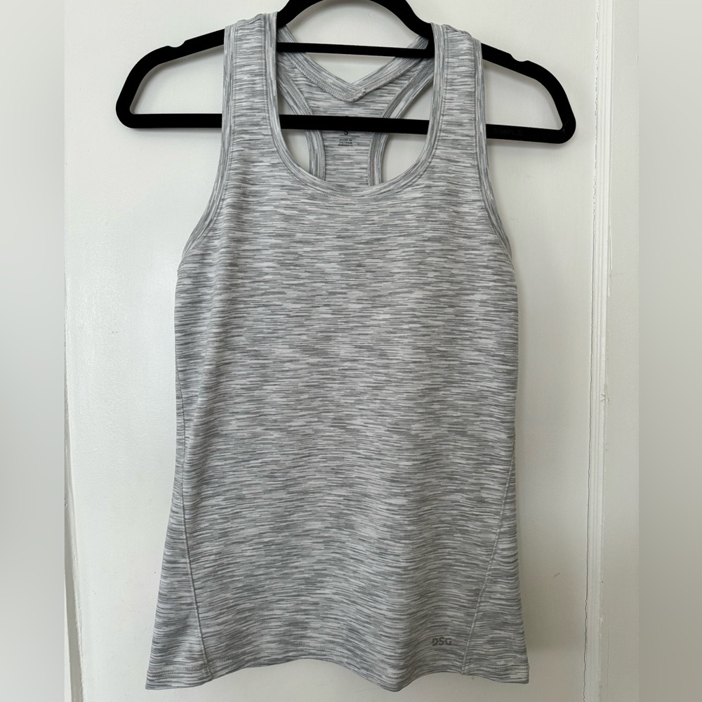 Gray Racerback Workout Top